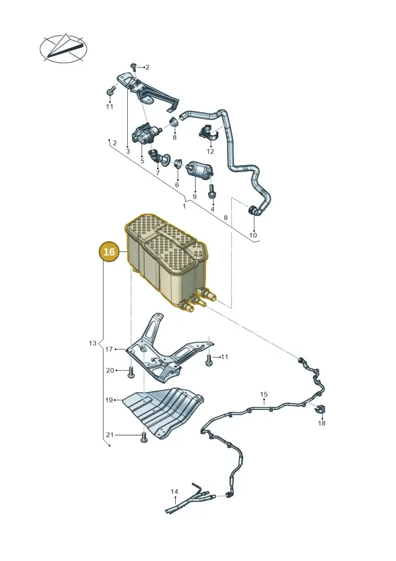 4M0201801A — Audi RS Q8 Quattro (2019-) diagram 624201030, position 16