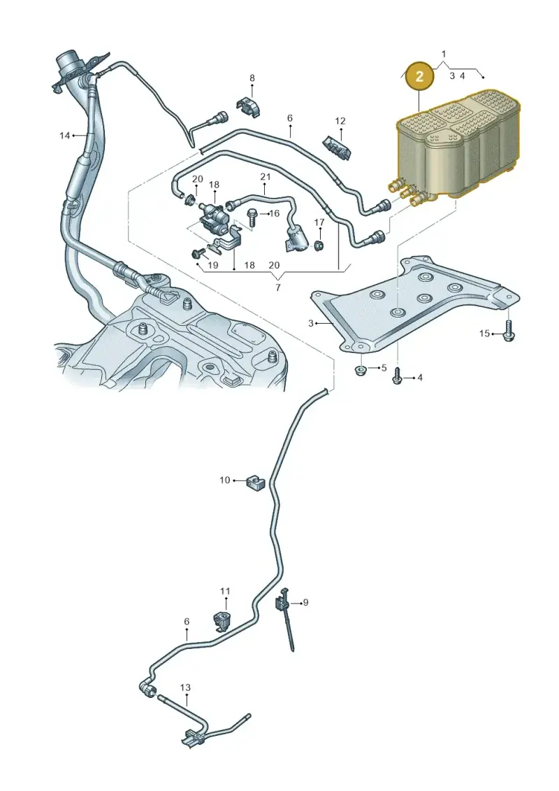 4M0201801A — Audi RS6 Avant (2019-) diagram 430201840, position 2