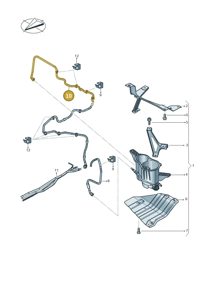 4M0201995P — Audi RS Q8 Quattro (2019-) diagram 624201040, position 10