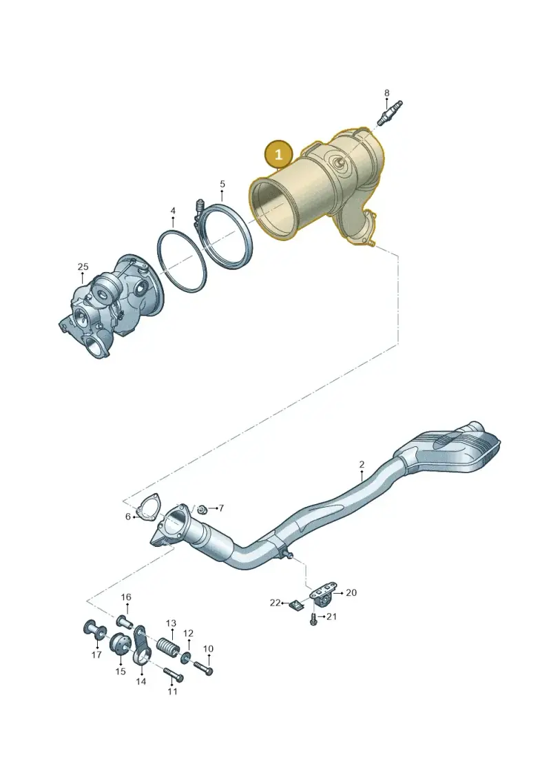 4M0254202BX — Audi Q8 (2018-2025) diagram 429253450, position 1