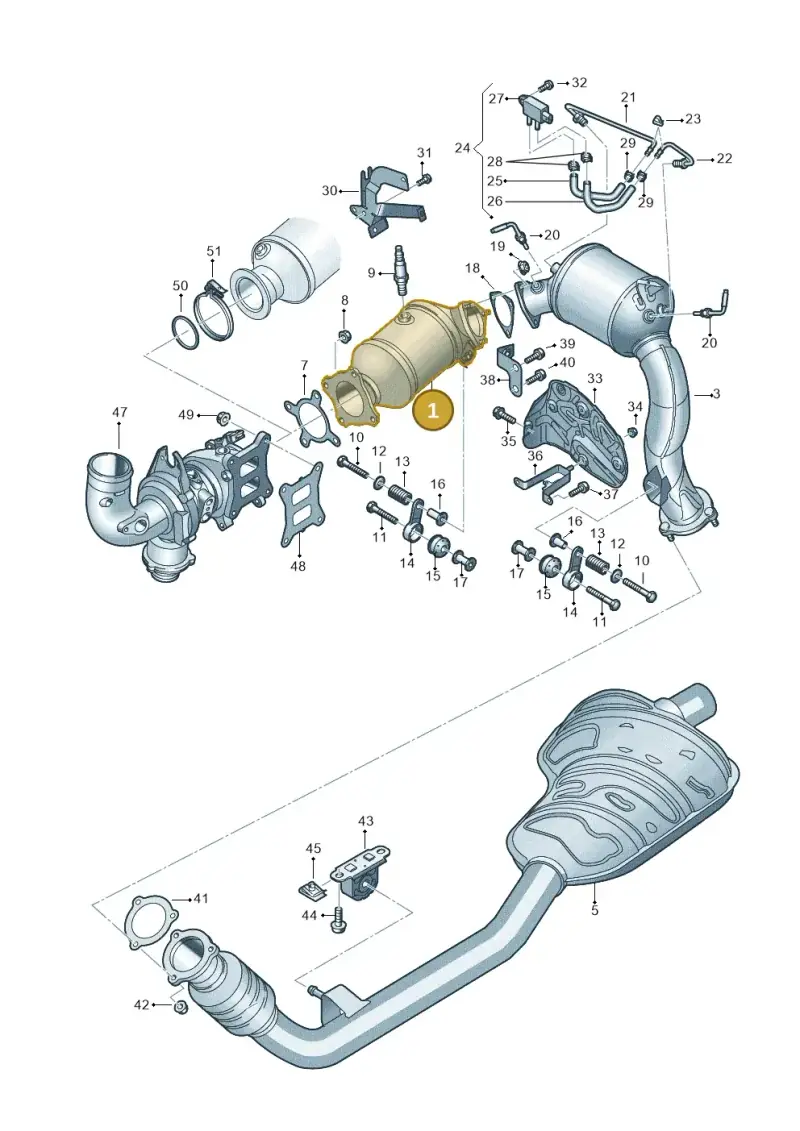 4M0254253B — Audi Q8 (2018-2025) diagram 429253350, position 1