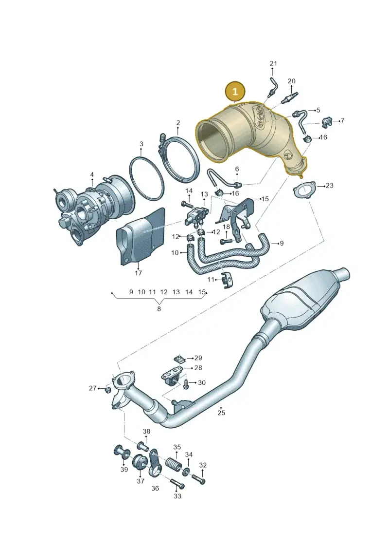 4M0254801LX — Audi Q8 (2018-2025) diagram 429253460, position 1