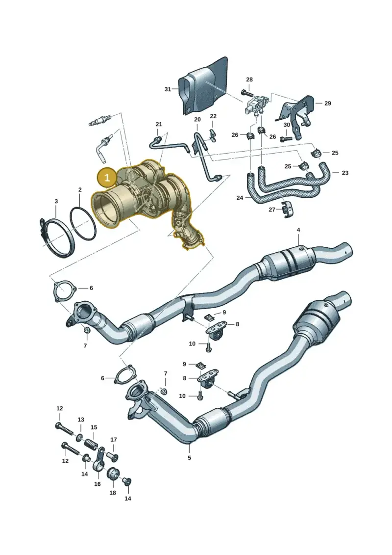 4M0254802CX — Volkswagen Touareg (2017-2025) diagram 439253042, position 1