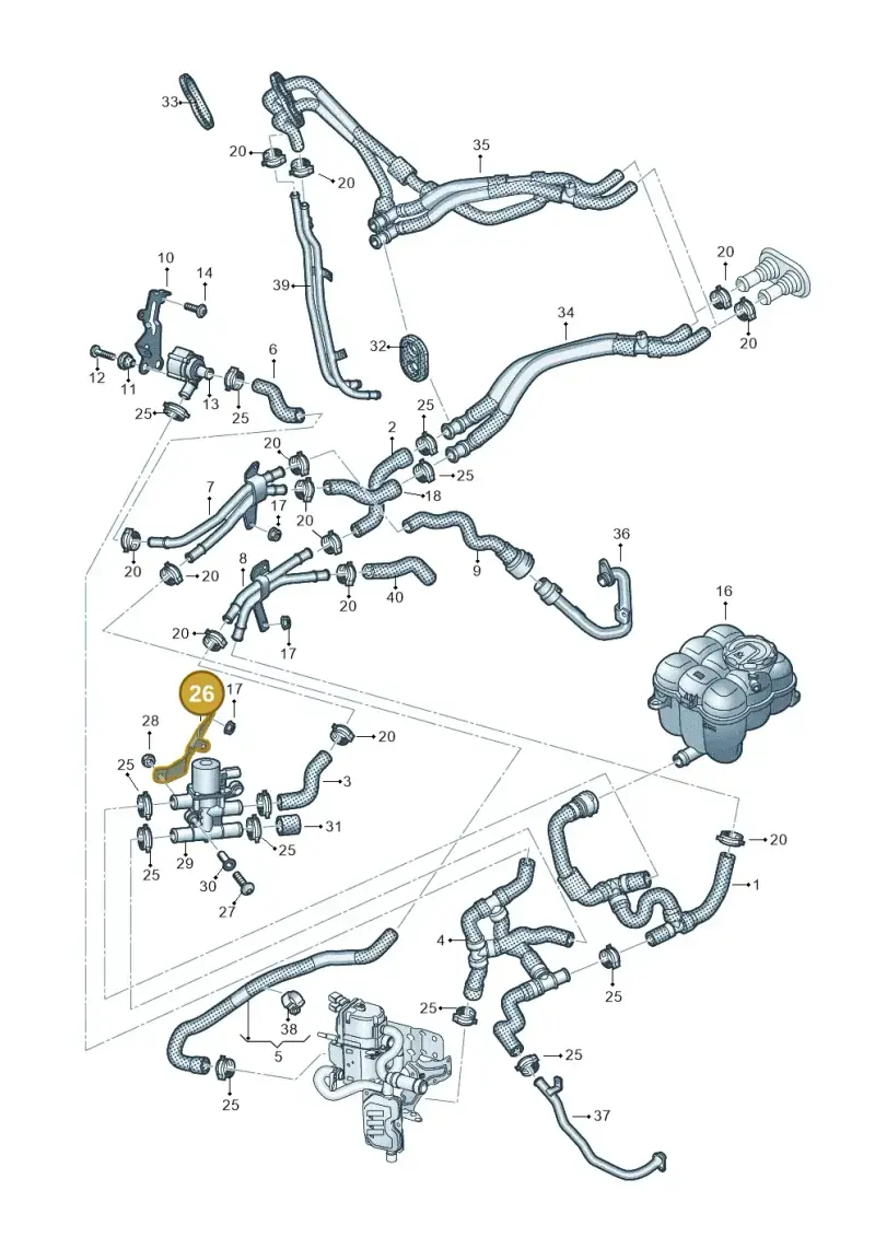 4M0261153D — Audi Q8 Quattro 3,0 (2018-) diagram 859265050, position 26