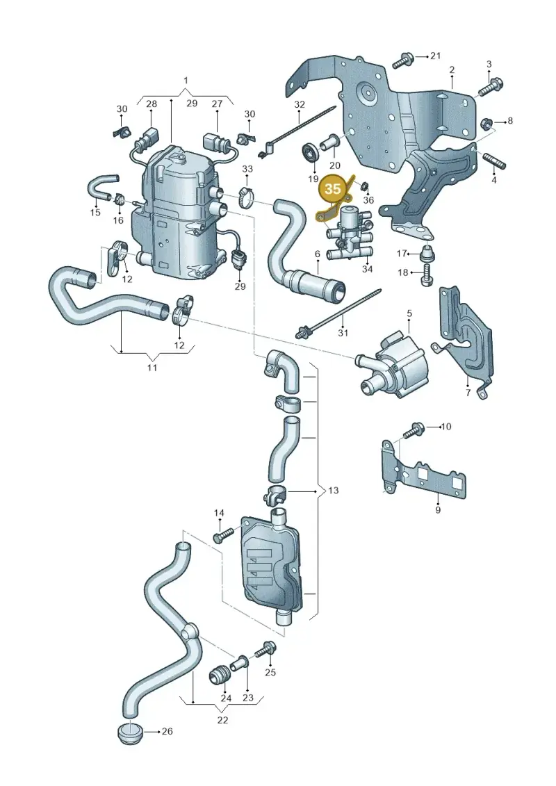 4M0261153D — Audi RS Q8 Quattro (2019-) diagram 429261000, position 35