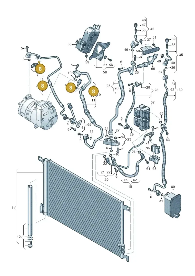 4M0261185 — Audi Q8 e-tron (2018-2020) diagram 586260700, position 8