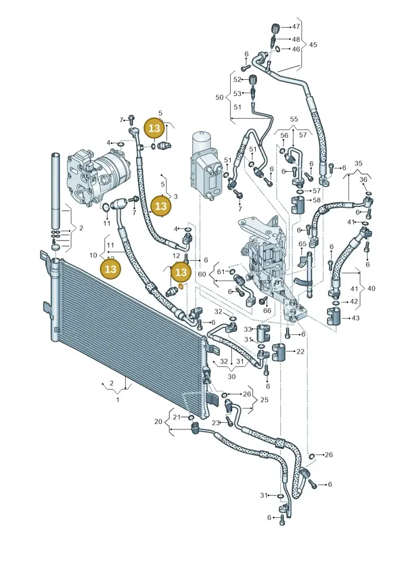 4M0261185 — Audi Q5 (2016-2020) diagram 896260700, position 13