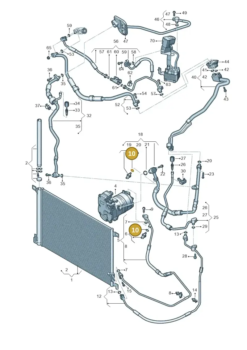 4M0261185 — Audi Q8 Quattro 3,0 (2018-) diagram 439260500, position 10