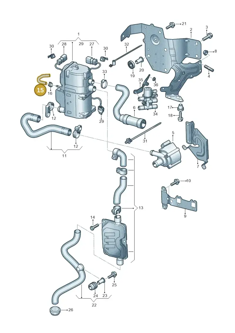 4M0261238E — Audi RS Q8 Quattro (2019-) diagram 429261000, position 15