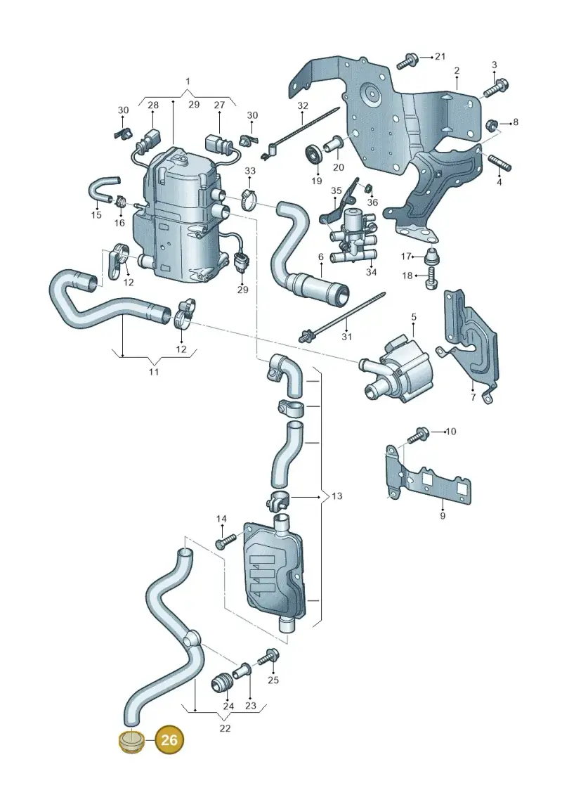 4M0261345 — Audi RS Q8 Quattro (2019-) diagram 429261000, position 26