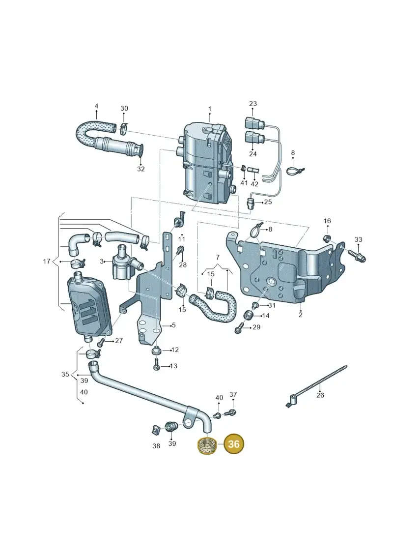 4M0261345 — Audi Q5 (2016-2020) diagram 896261000, position 36