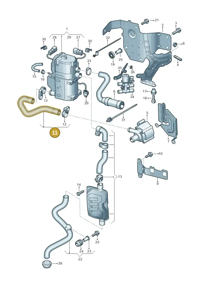 4M0265055D — Audi RS Q8 Quattro (2019-) diagram 429261000, position 11