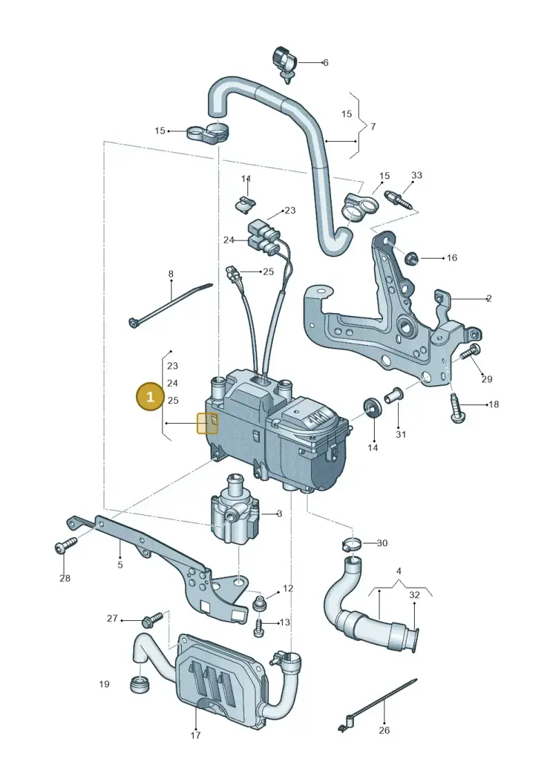 4M0265105F — Audi A5 Sportback (2016-2025) diagram 849261000, position 1