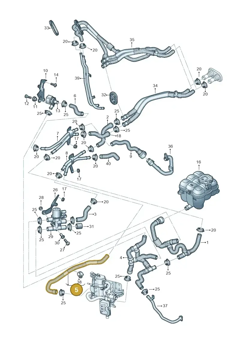 4M0265315G — Audi Q8 Quattro 3,0 (2018-) diagram 859265050, position 5