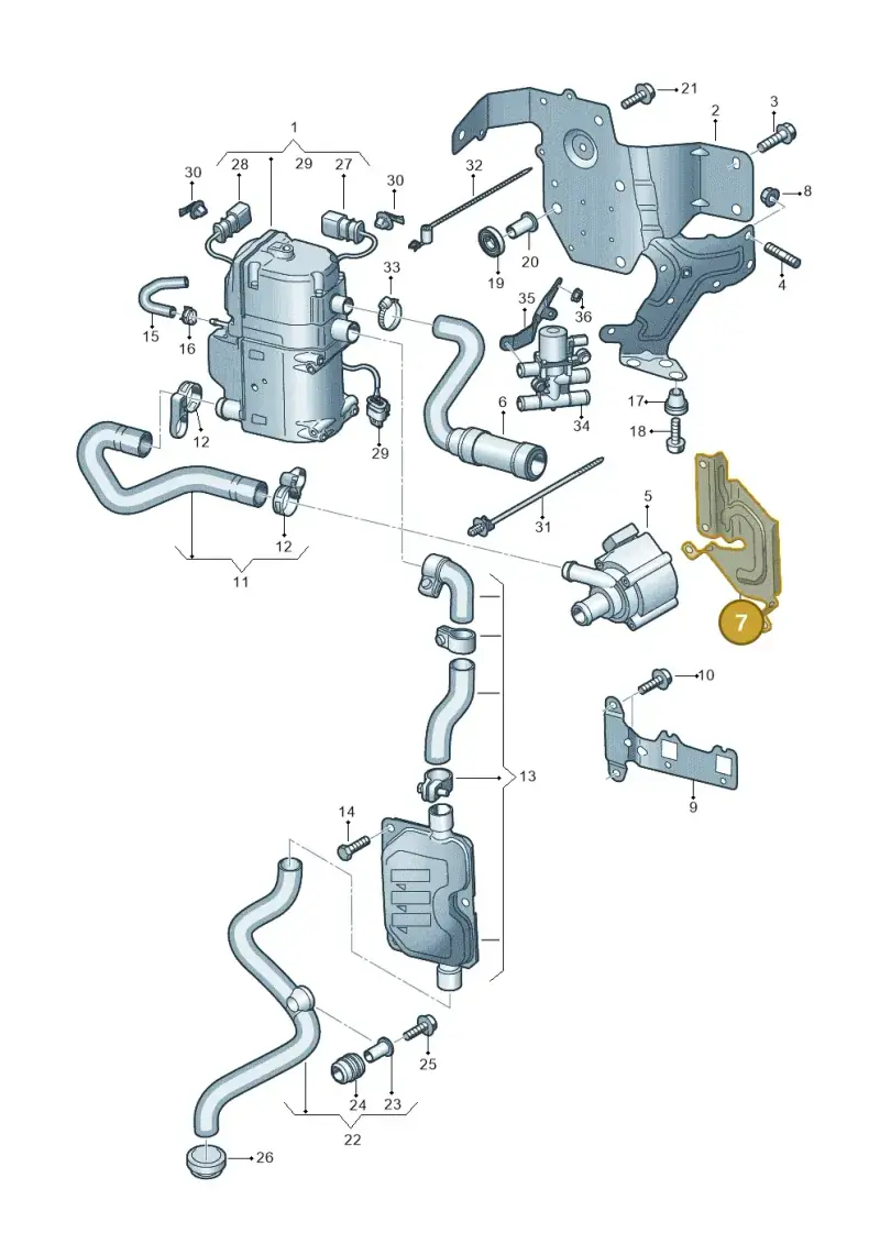 4M0265336J — Audi RS Q8 Quattro (2019-) diagram 429261000, position 7