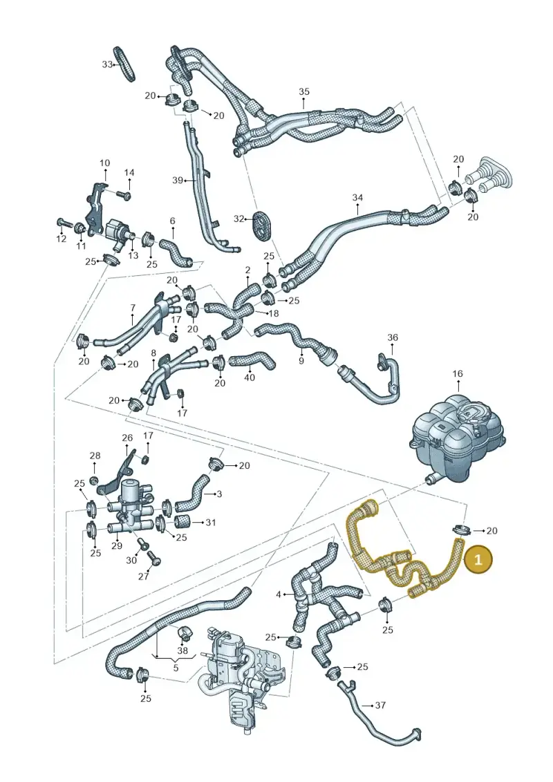 4M0265340N — Audi Q8 Quattro 3,0 (2018-) diagram 859265050, position 1