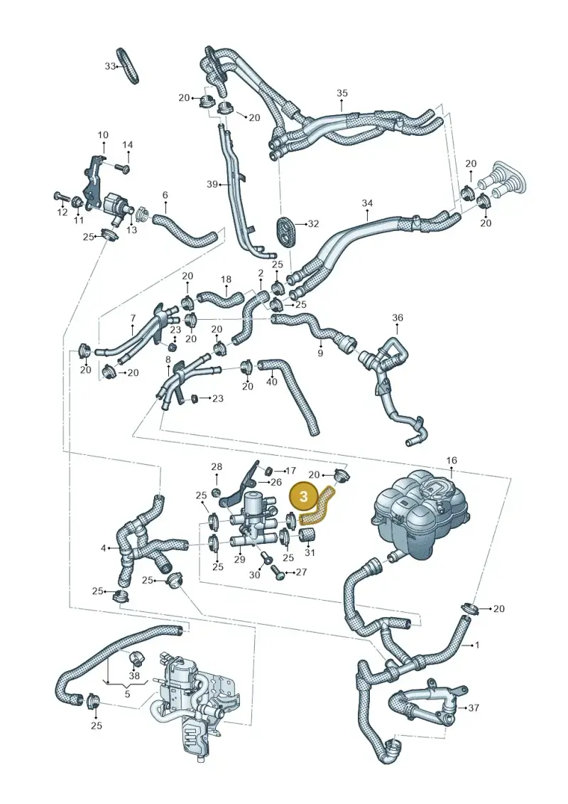 4M0265374AA — Audi Q8 Quattro 3,0 (2018-) diagram 859265040, position 3