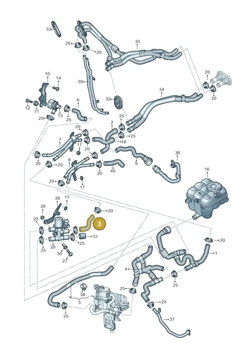 4M0265374AA — Audi Q8 Quattro 3,0 (2018-) diagram 859265050, position 3