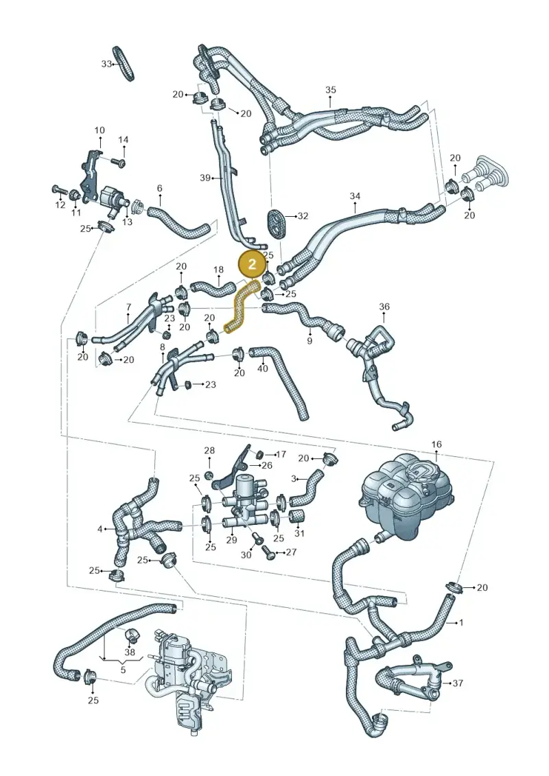 4M0265374R — Audi Q8 Quattro 3,0 (2018-) diagram 859265040, position 2
