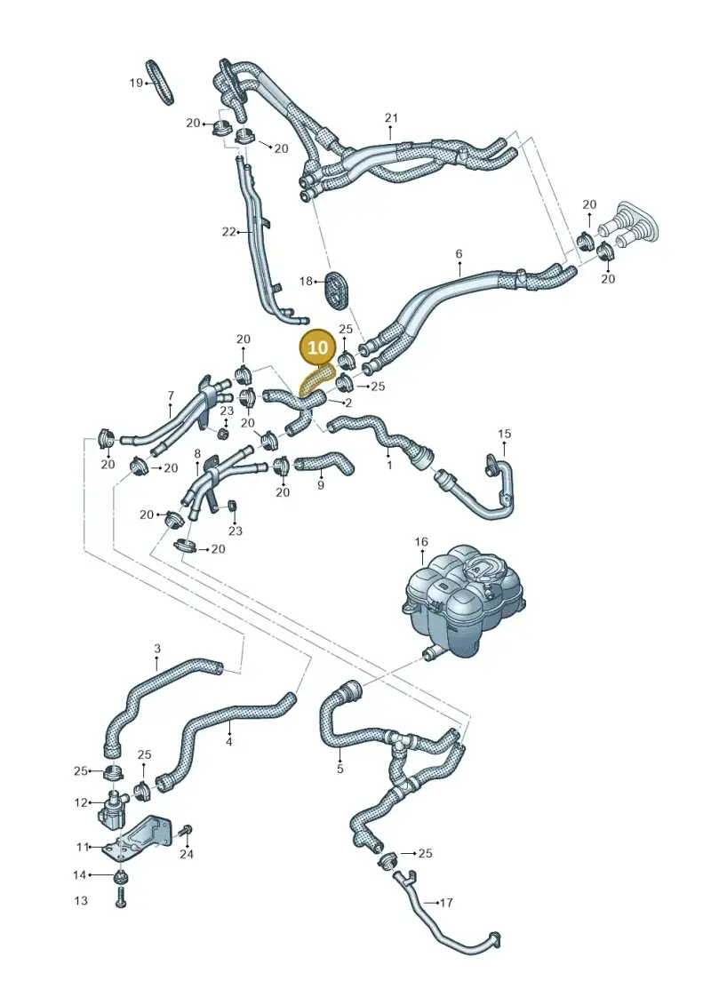 4M0265374R — Audi Q8 Quattro 3,0 (2018-) diagram 859819450, position 10