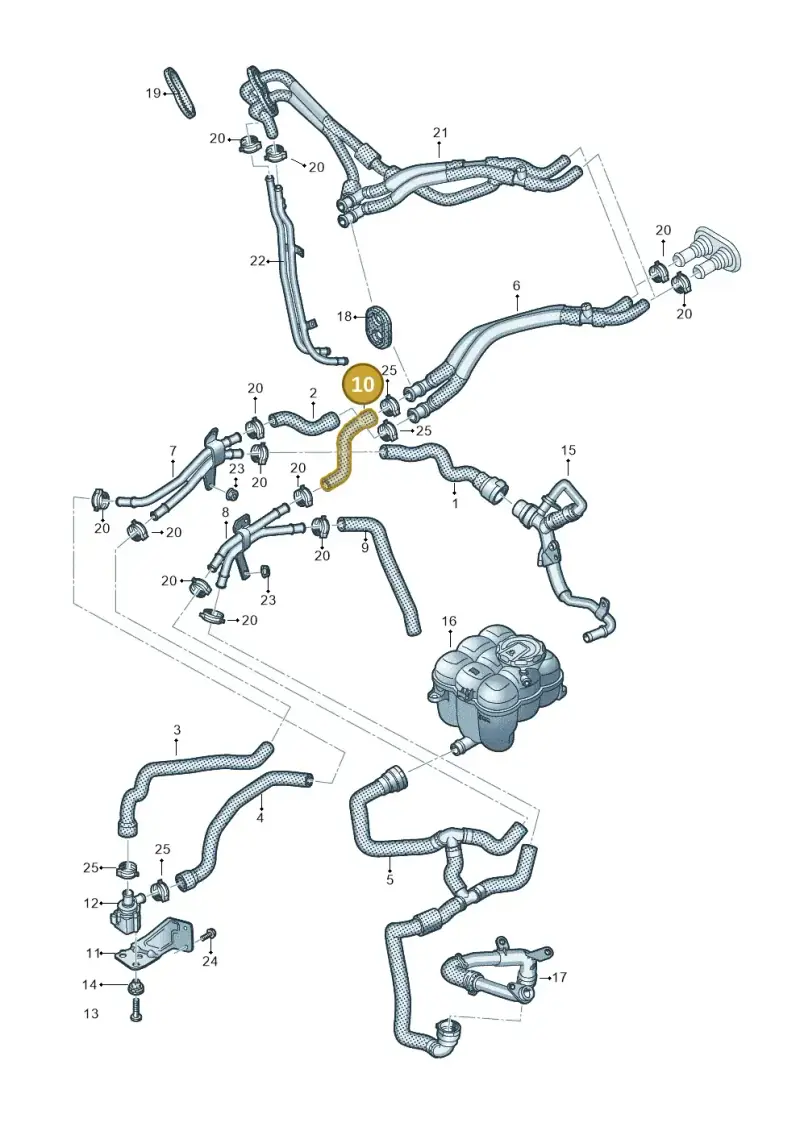 4M0265374R — Audi Q8 Quattro 3,0 (2018-) diagram 859819470, position 10