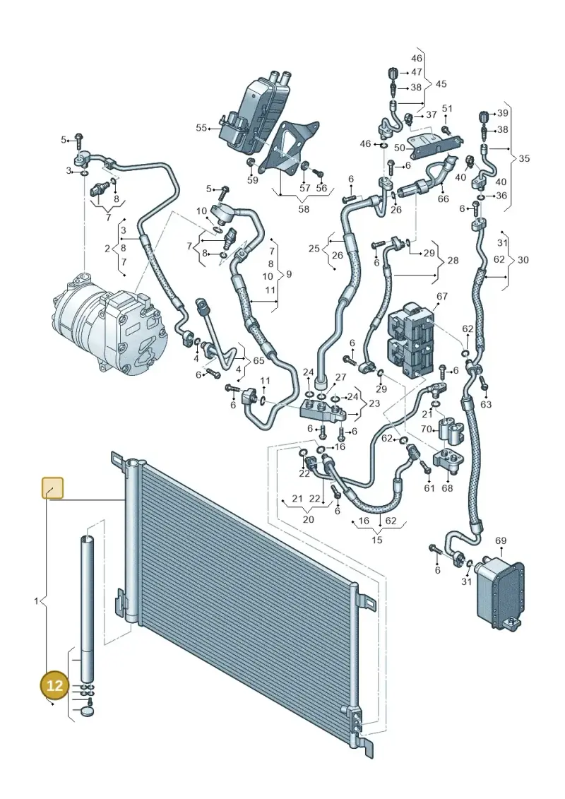 4M0298403 — Audi Q8 e-tron (2018-2020) diagram 586260700, position 12