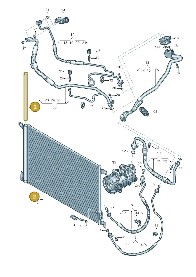 4M0298403 — Audi Q7 qu. 3.0 TDI (2015-2019) diagram 859260400, position 2