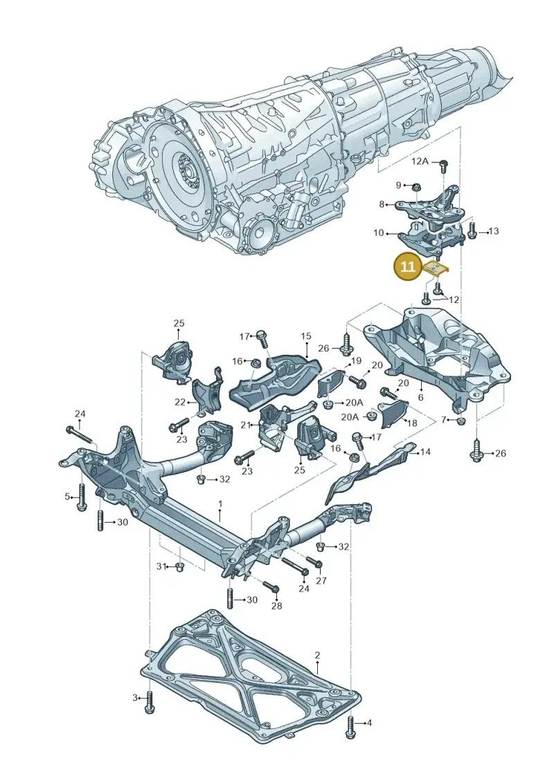 4M0399291 — Audi RS6 Avant (2013-2018) diagram 758399800, position 11