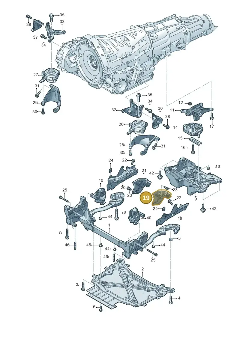 4M0399299D — Audi Q8 Quattro 3,0 (2018-) diagram 859399800, position 19