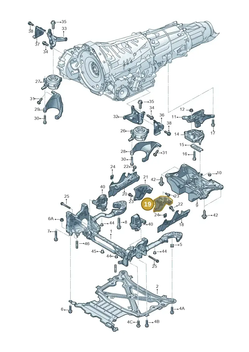 4M0399299D — Audi RS Q8 Quattro (2019-) diagram 859399850, position 19