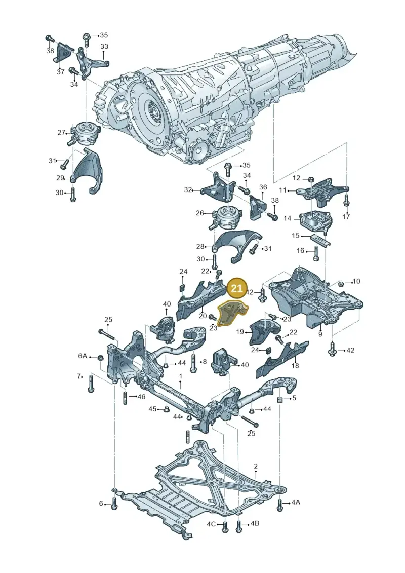 4M0399300D — Audi RS Q8 Quattro (2019-) diagram 859399850, position 21