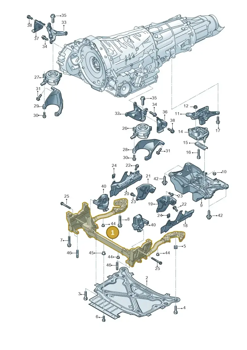 4M0399315R — Audi Q7 qu. 3.0 TDI (2015-2019) diagram 859399800, position 1