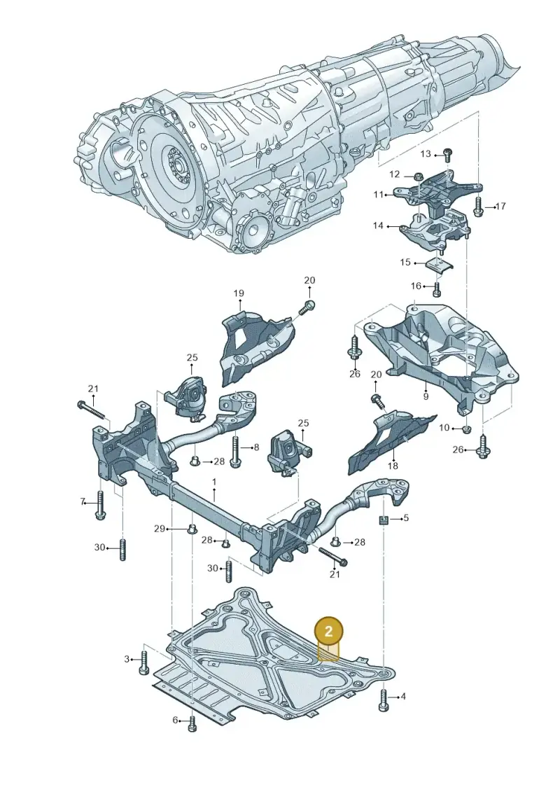 4M0399345E — Audi Q8 Quattro 3,0 (2018-) diagram 859399700, position 2