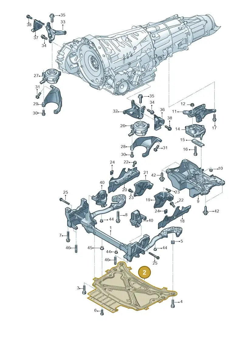 4M0399345L — Audi Q8 Quattro 3,0 (2018-) diagram 859399800, position 2