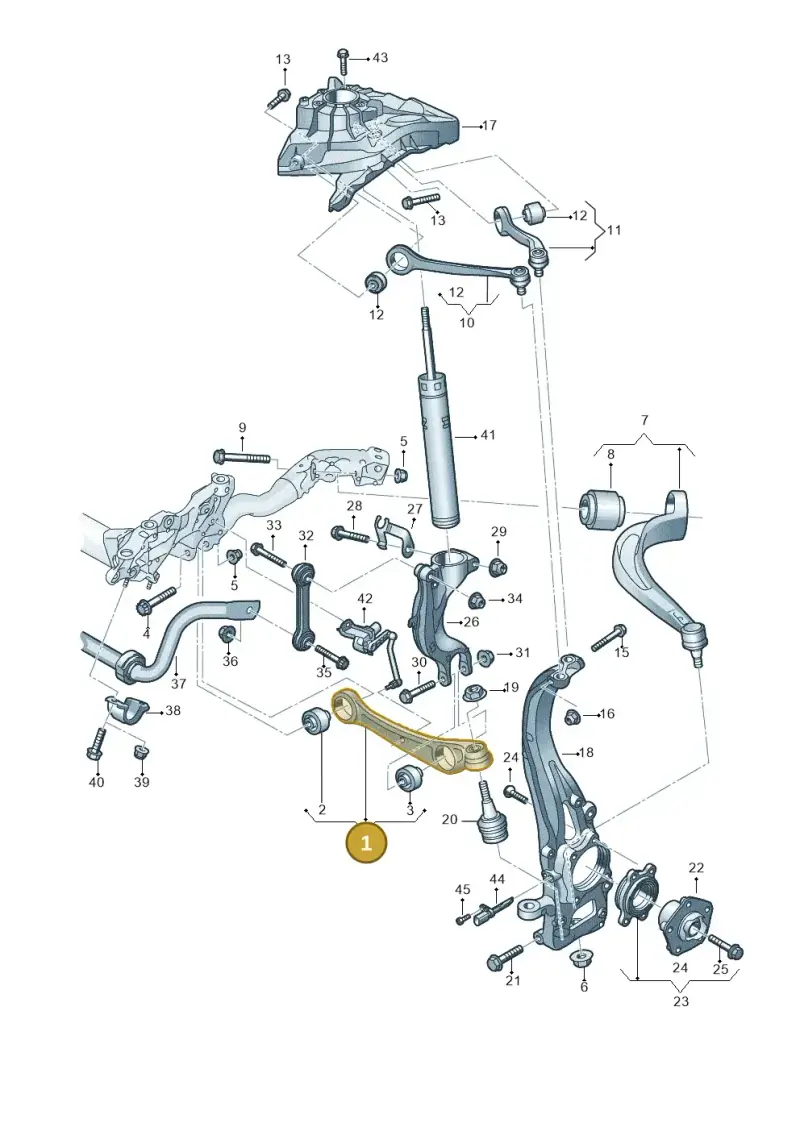 4M0407152H — Audi Q8 Quattro 3,0 (2018-) diagram 859407000, position 1