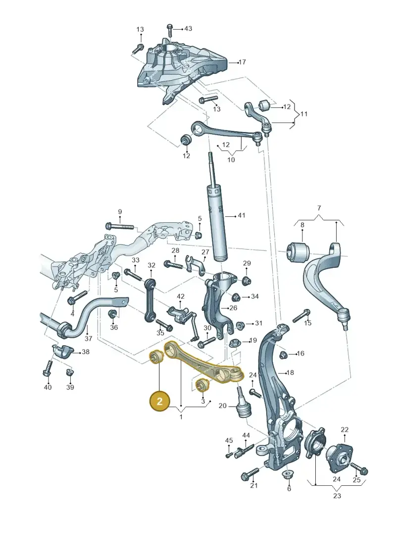 4M0407182A — Audi Q8 (2018-2025) diagram 859407000, position 2