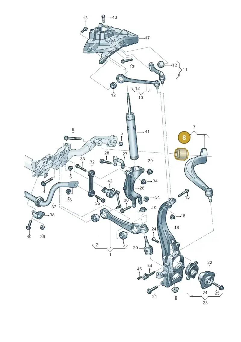 4M0407183B — Audi RS Q8 Quattro (2019-) diagram 859407000, position 8