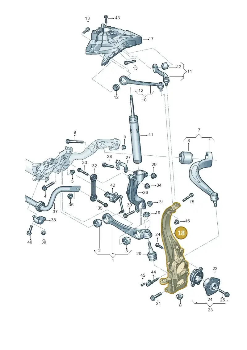 4M0407254K — Audi Q8 Quattro 3,0 (2018-) diagram 859407000, position 18