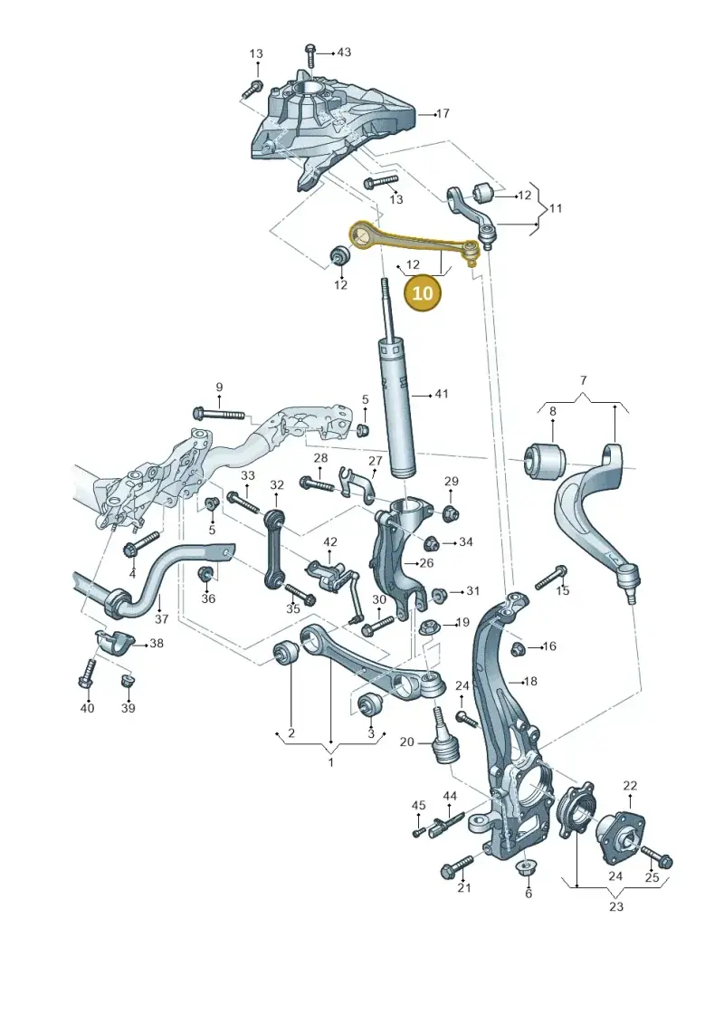 4M0407506B — Audi RS6 Avant (2019-) diagram 859407000, position 10