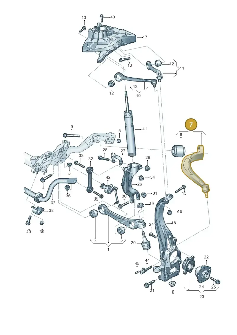 4M0407694E — Audi RS Q8 Quattro (2019-) diagram 859407000, position 7