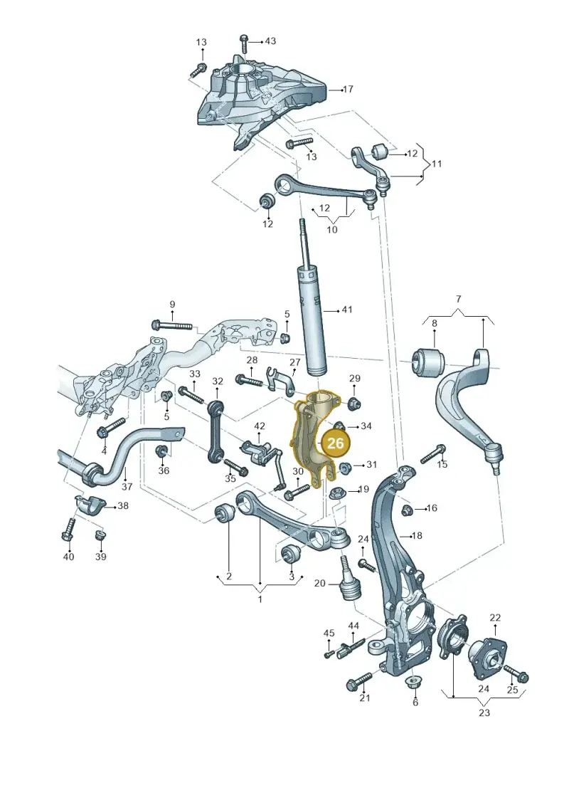 4M0413038H — Audi RS6 Avant (2019-) diagram 859407000, position 26