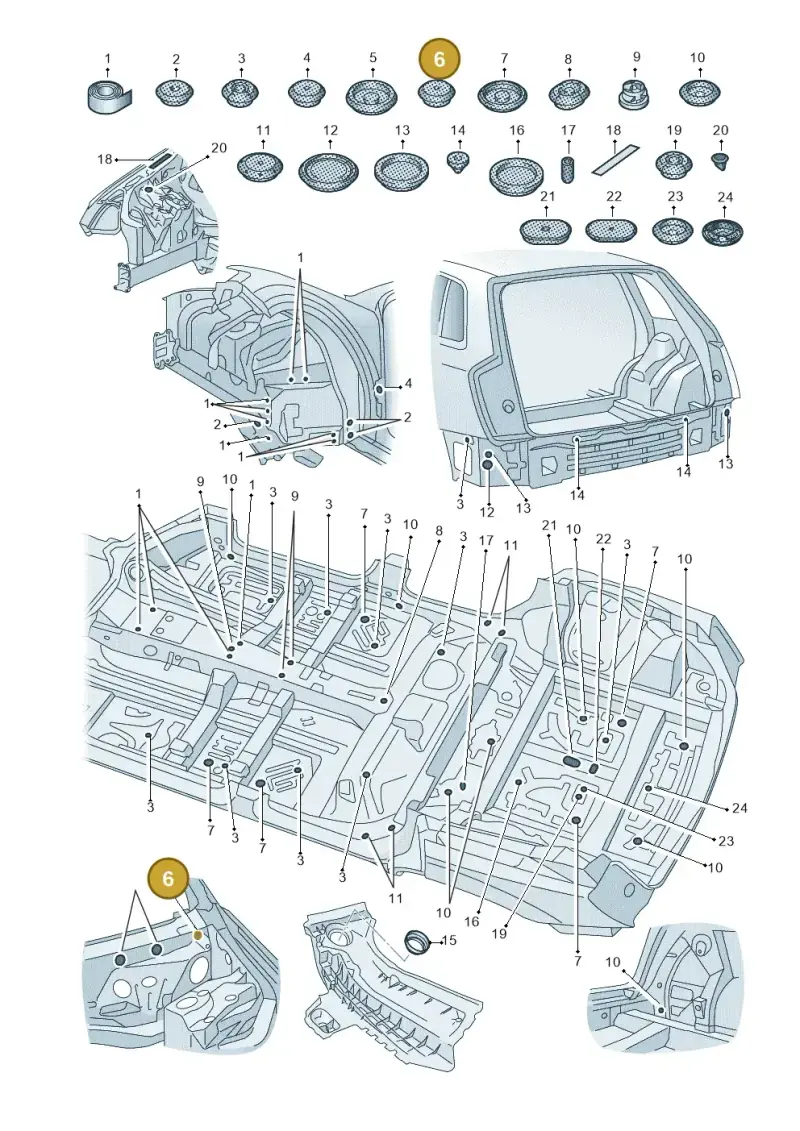 4M0501126A — Audi Q7 (2015-2025) diagram 859803360, position 6