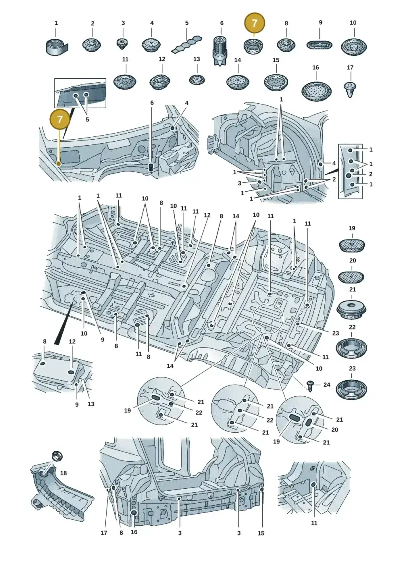 4M0501126A — Audi RS Q8 (2019-2025) diagram 429803035, position 7