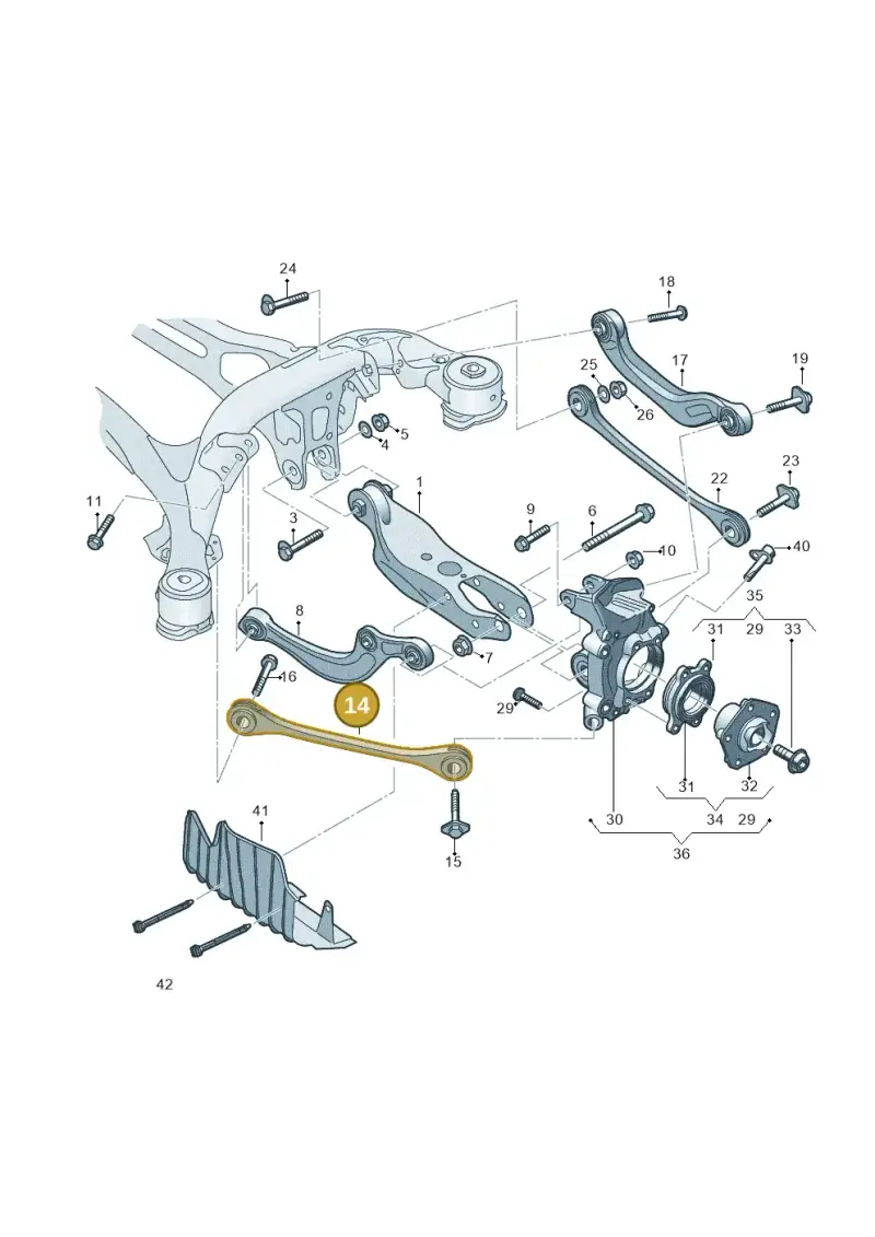 4M0505291D — Audi Q7 (2015-2025) diagram 859505050, position 14
