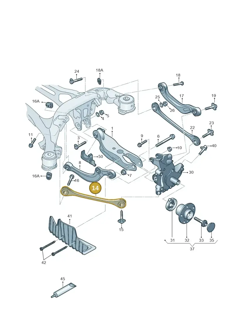 4M0505292F — Audi Q5 (2016-2025) diagram 896505200, position 14