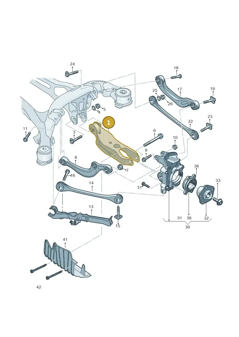 4M0505311J — Volkswagen Touareg (2017-2025) diagram 439505005, position 1