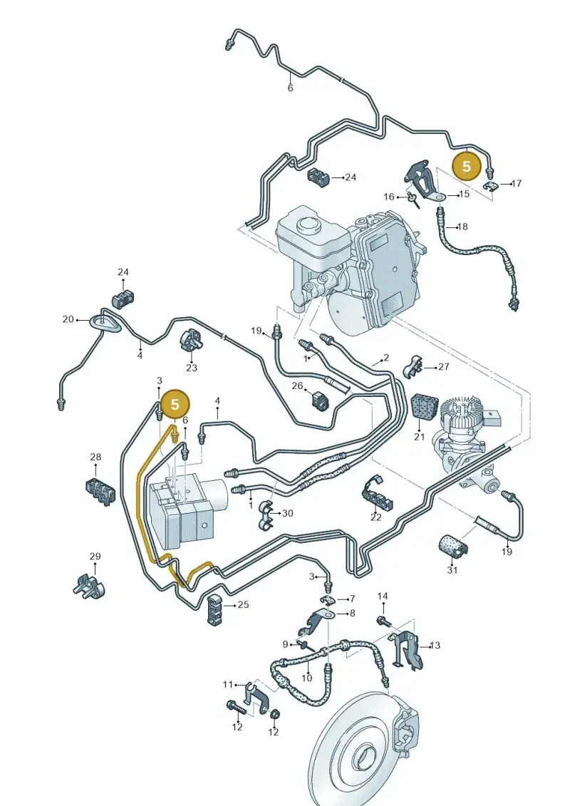 4M0614725N — Audi Q8 (2018-2025) diagram 859611250, position 5