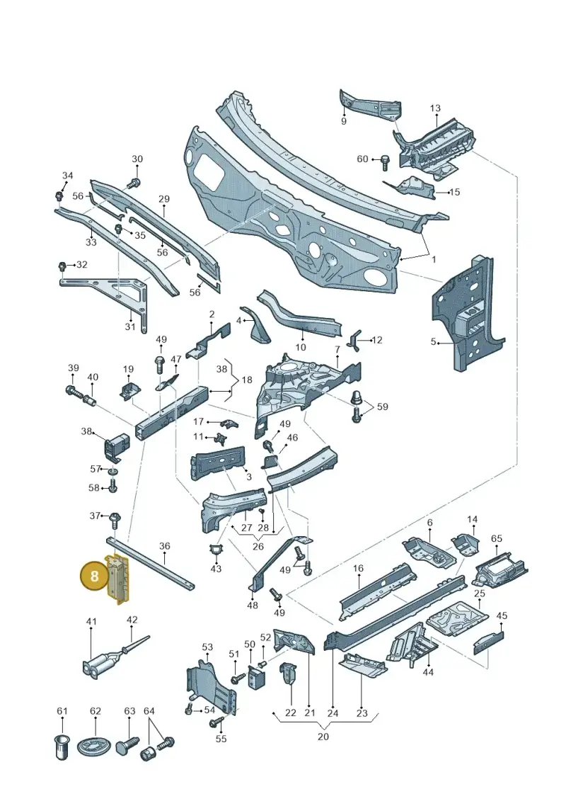 4M0801692E — Audi Q7 (2015-2025) diagram 859805000, position 8