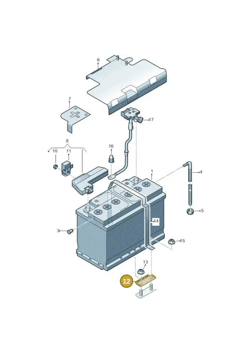 4M0802419D — Audi Q7 qu. 3.0 TDI (2015-2019) diagram 859915000, position 12