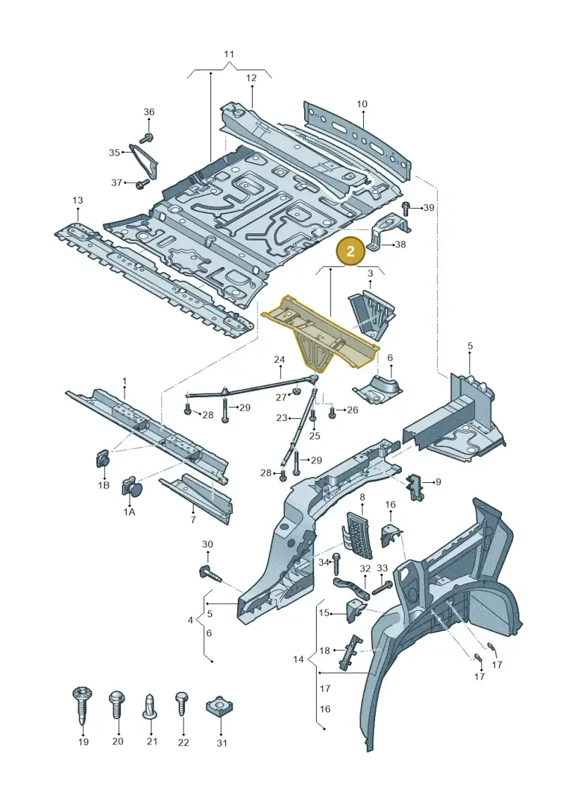 4M0803531C — Audi Q7 qu. 3.0 TDI (2015-2019) diagram 859803000, position 2